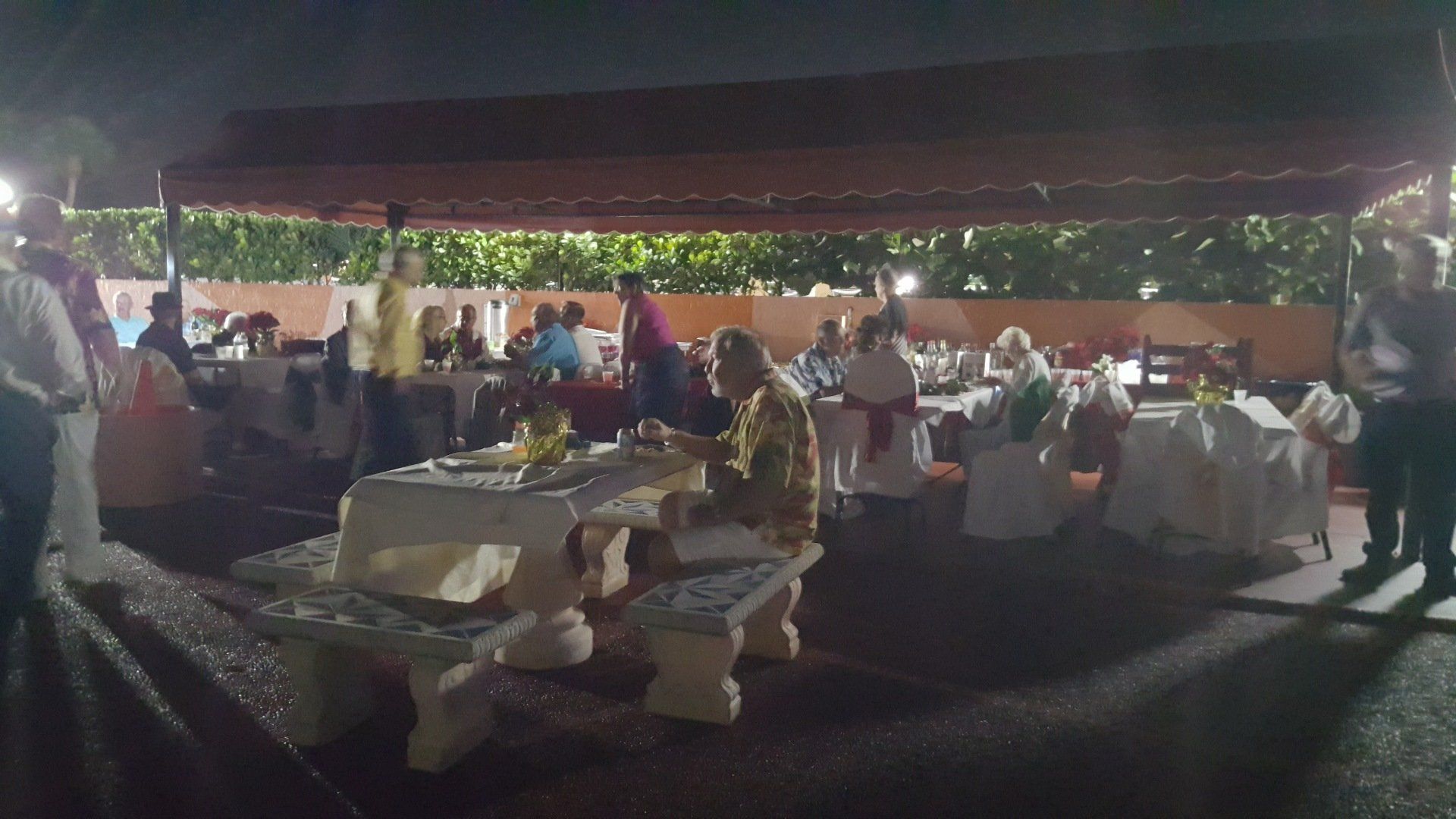 Evening with neighbors
