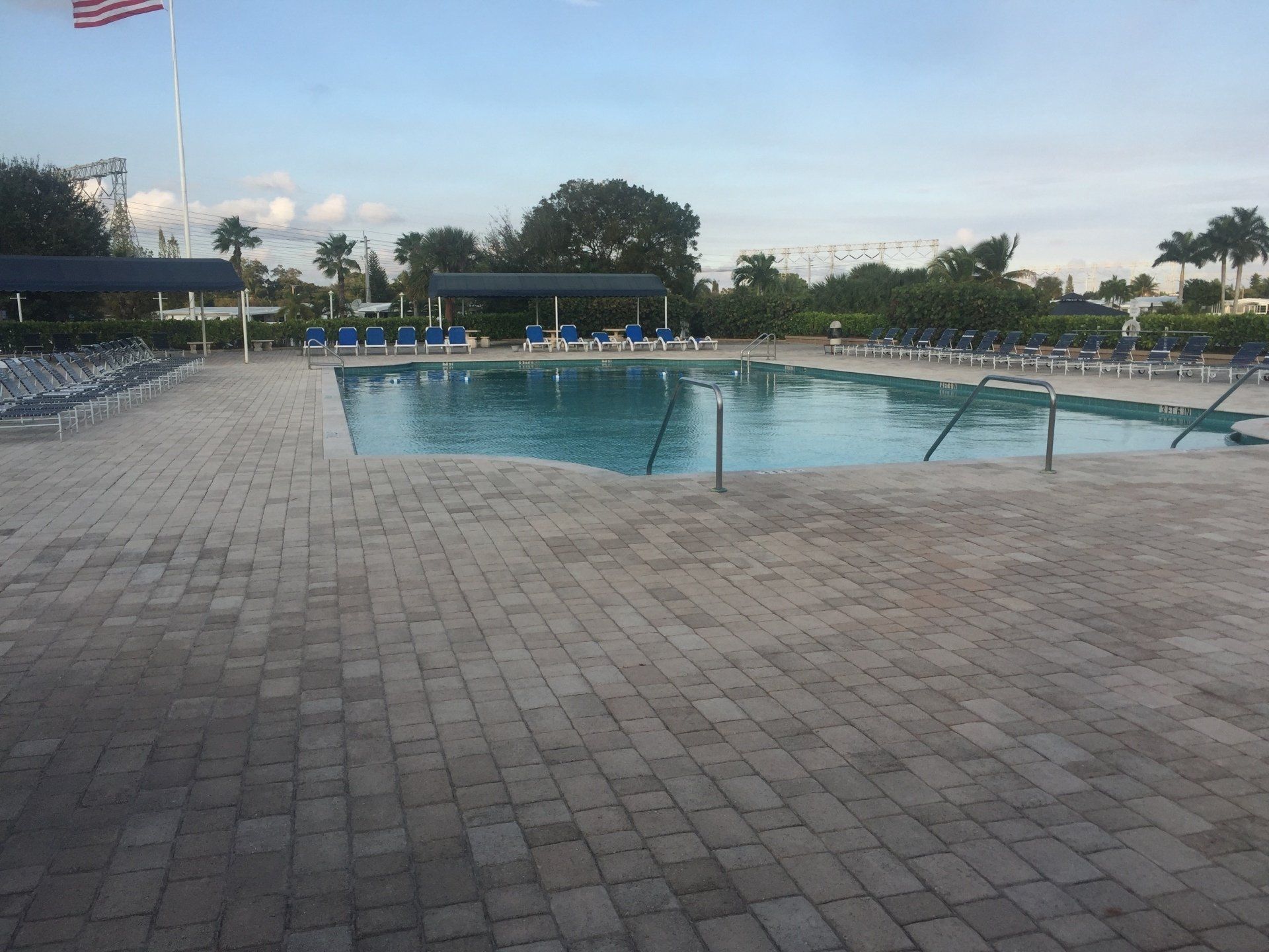 The community swimming pool