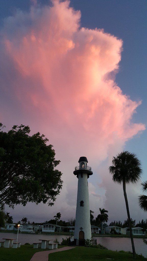 Evening sky over The Estates