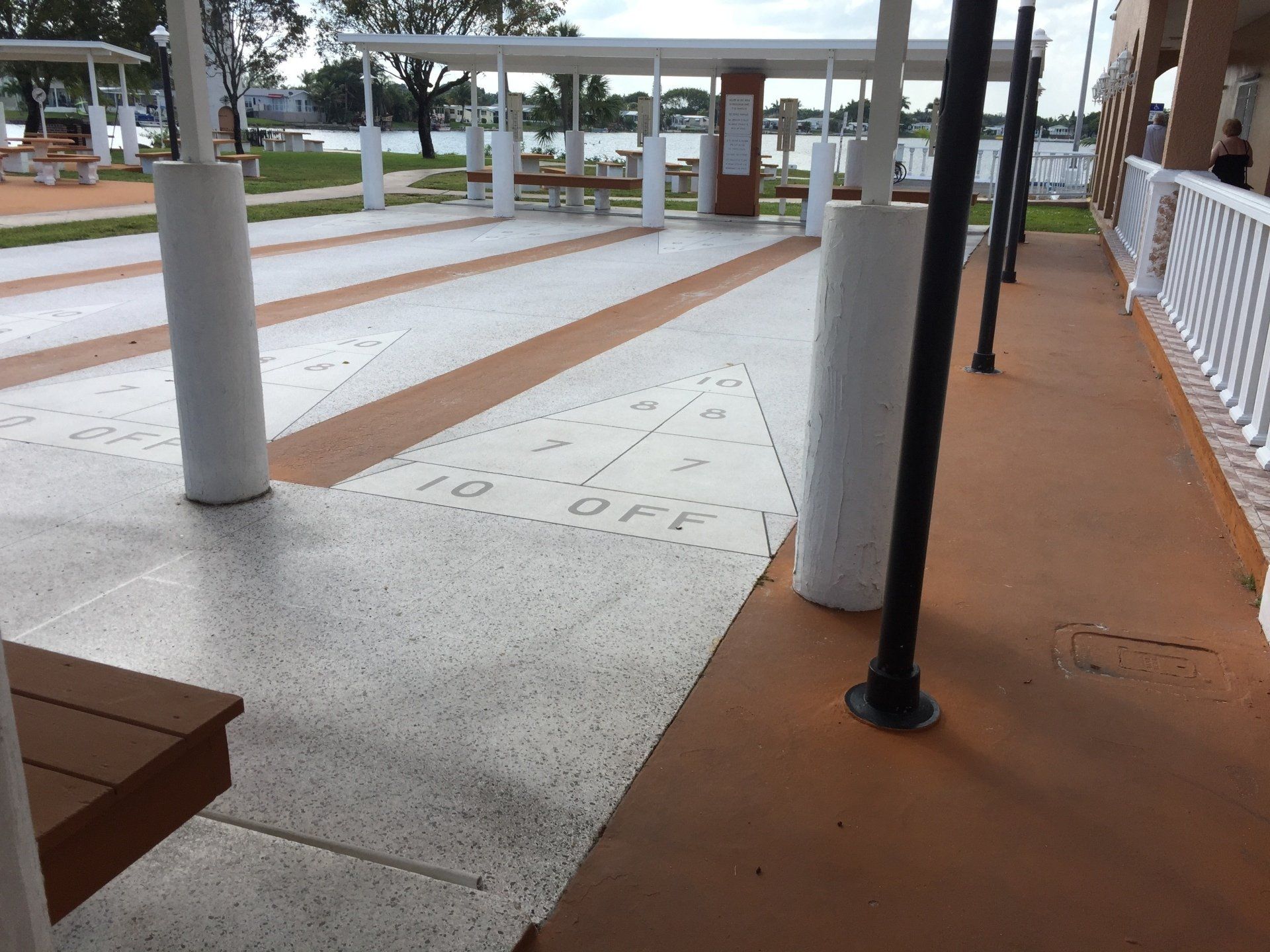 Shuffleboard courts